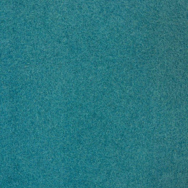 100% Boiled Wool Knit Coating Teal