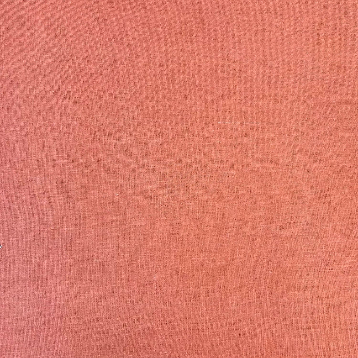100% Linen Brick Midweight fabric