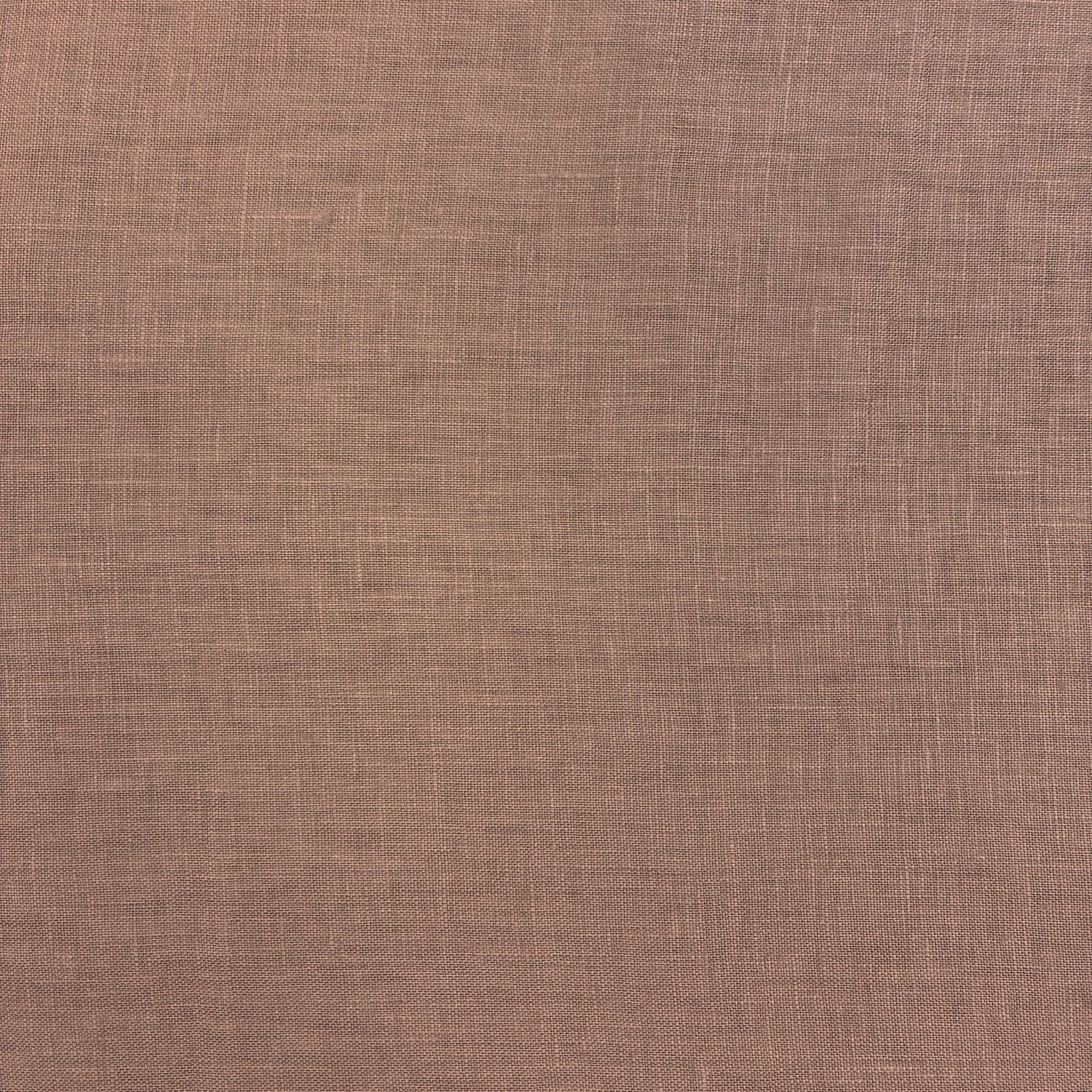 100% Linen Chocolate Midweight fabric