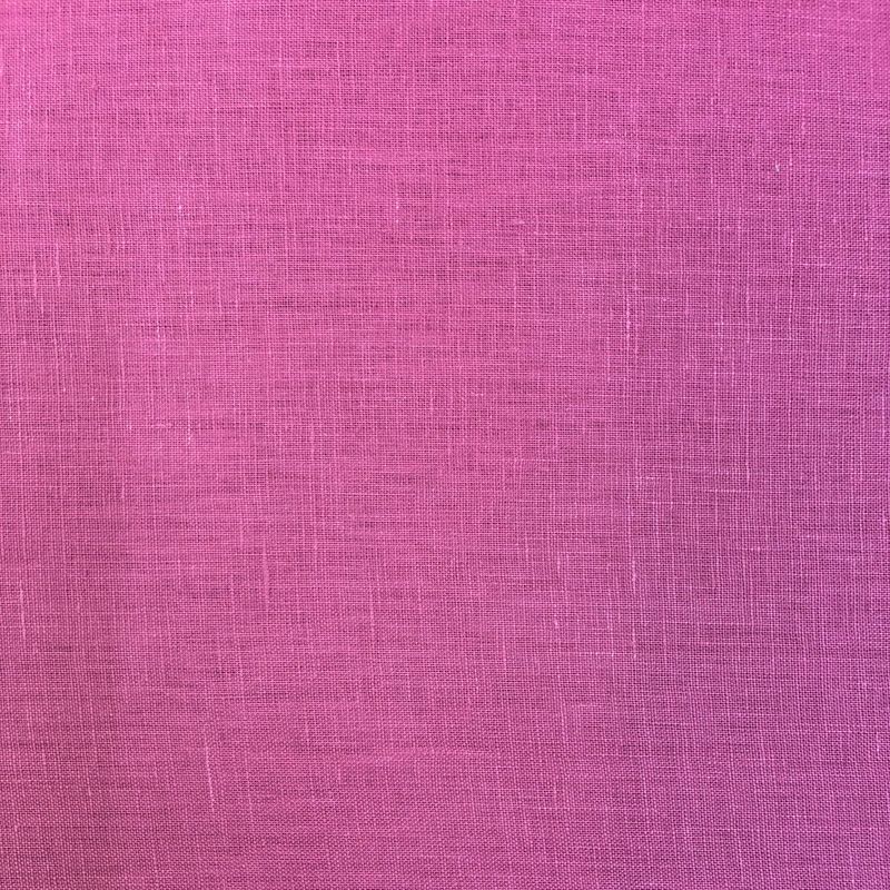 100% Linen Magenta Midweight fabric