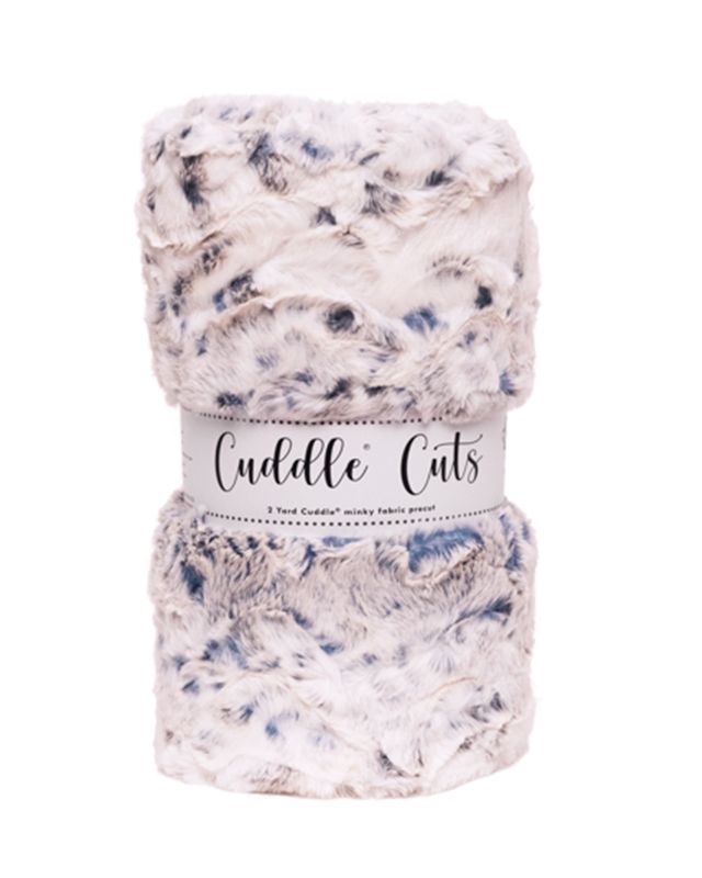 2 yd Cuddle Cuts Snowy Owl Navy Shannon Fabrics