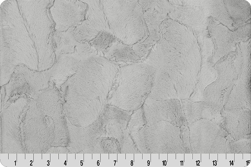 2 yd Cuddle Cuts Hide Silver Shannon Fabrics