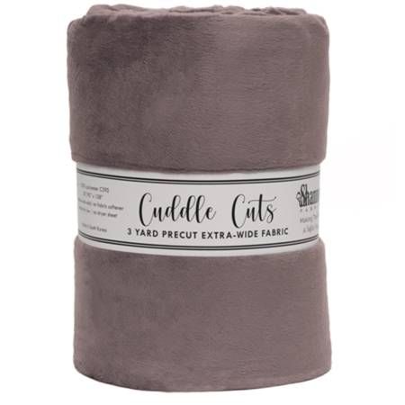 3 yd 110" Cuddle Cuts Charcoal Shannon Fabrics