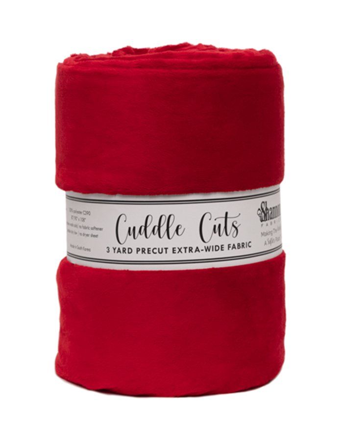 3 yd 90" Cuddle Cuts Cardinal Shannon Fabrics