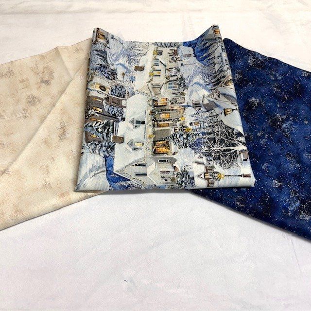 3 yd Bundle Snowy Christmas Quilting Cotton