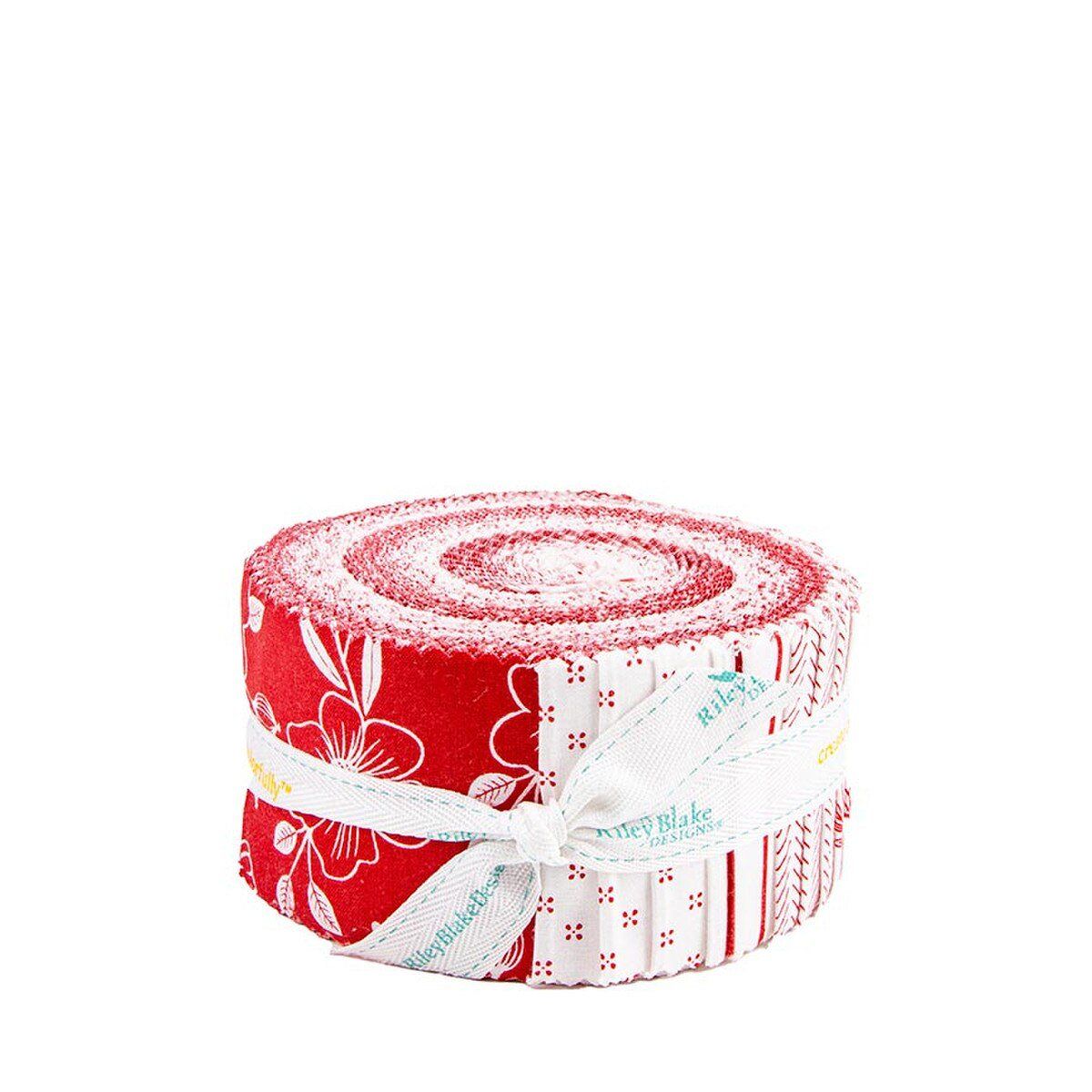 40 pc Radiant Ruby Riley Blake 2.5" Strips