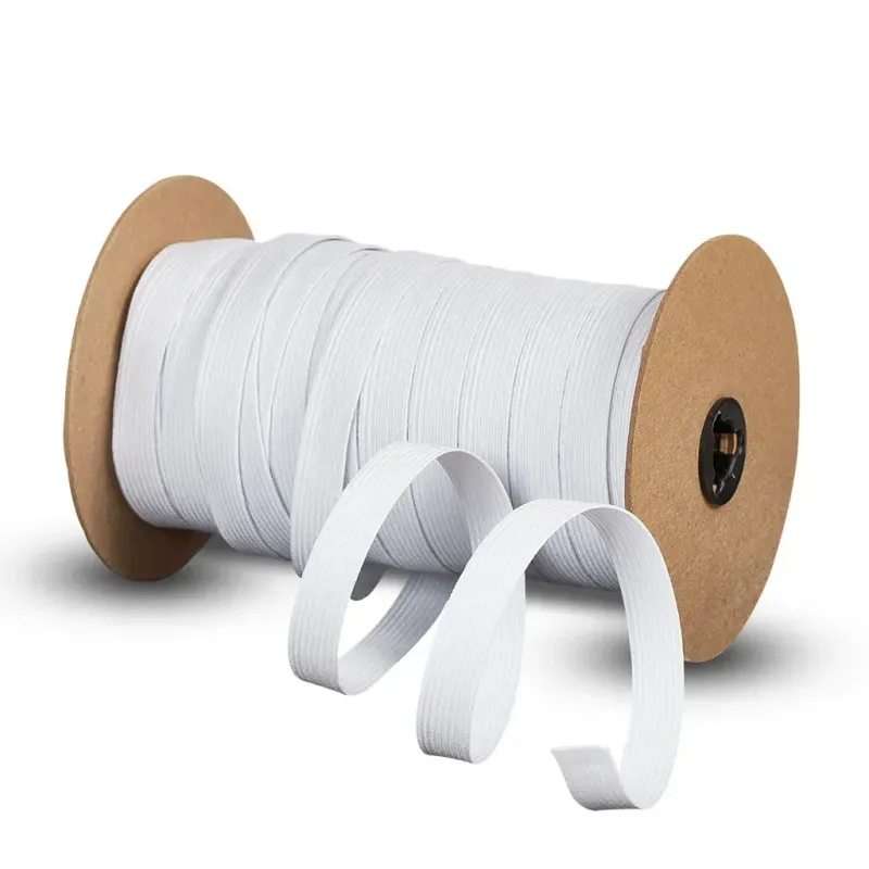 5/8" Elastic Braided White