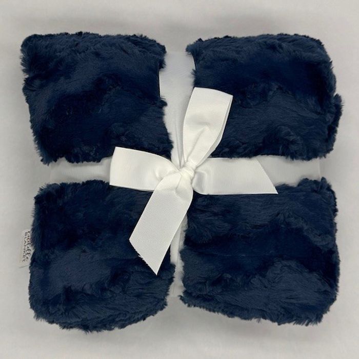 60" x 72" Luxe Cuddle Blanket Glacier Navy - Shannon Fabrics
