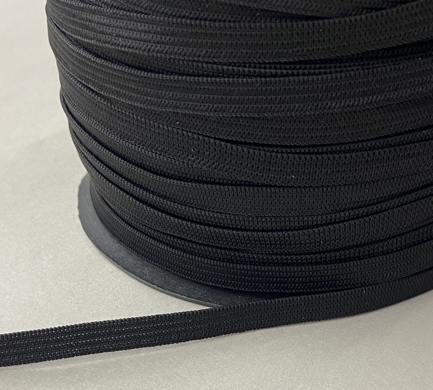 1/4" Elastic Knit Black soft