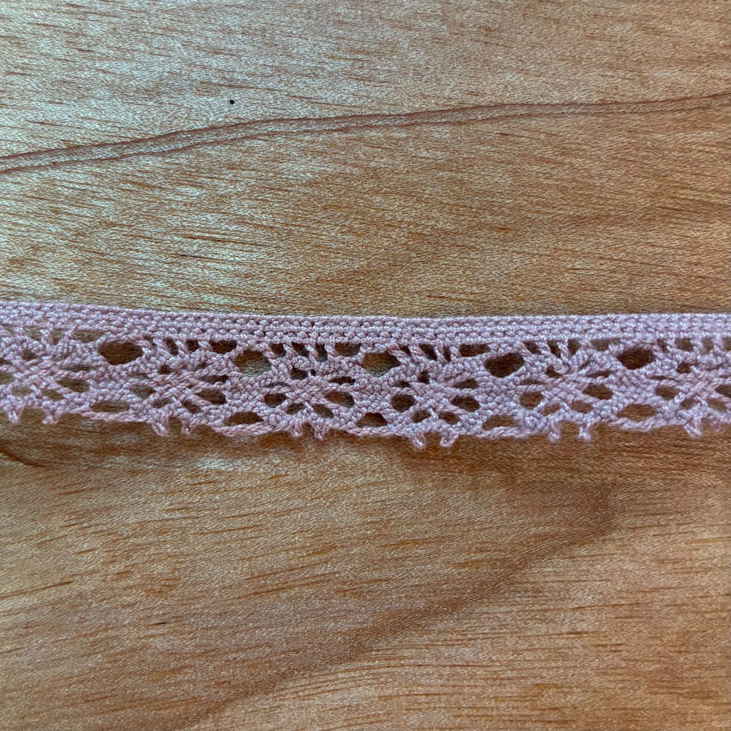 1/2" Polyester Lace Mauve by the yard