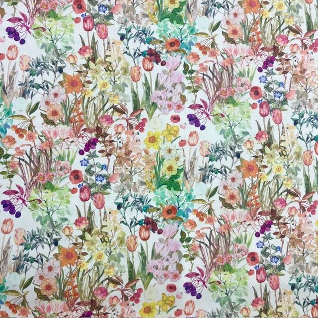 100% Cotton Japanese Spring Flower Patch Dress weight