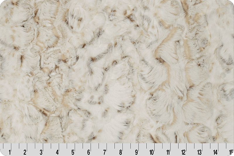 2 yd Cuddle Cuts Snowy Owl Natural Shannon Fabrics