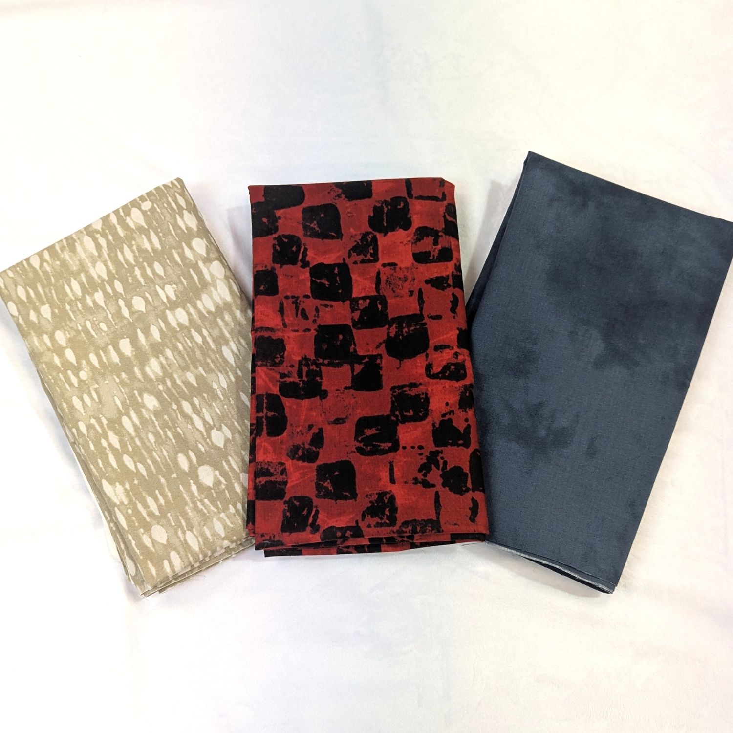 3 yd Bundle Checkered Grunge Quilting Cotton