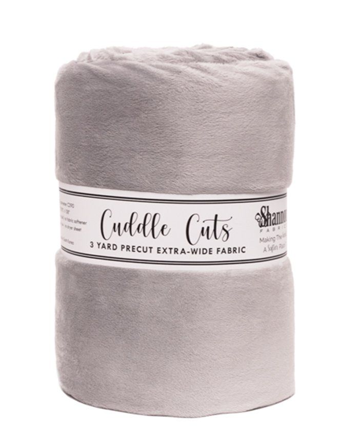 3 yd 90" Cuddle Cuts Silver Shannon Fabrics