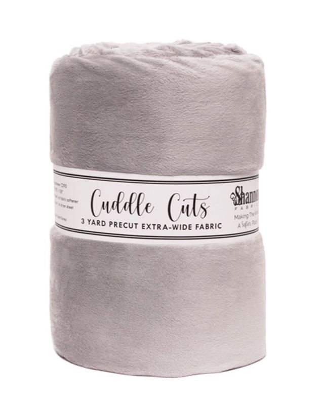 3 yd 90" Cuddle Cuts Silver Shannon Fabrics