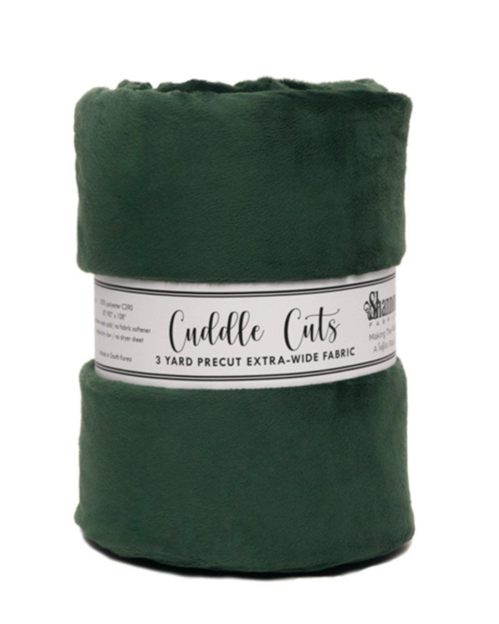 3 yd 90" Cuddle Cuts Evergreen Shannon Fabrics