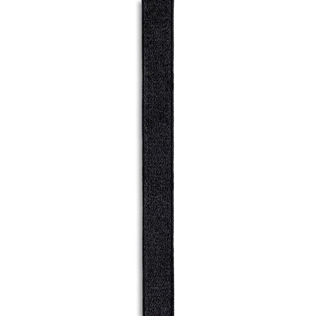 3/8" Elastic Non-Slip Silicon Black