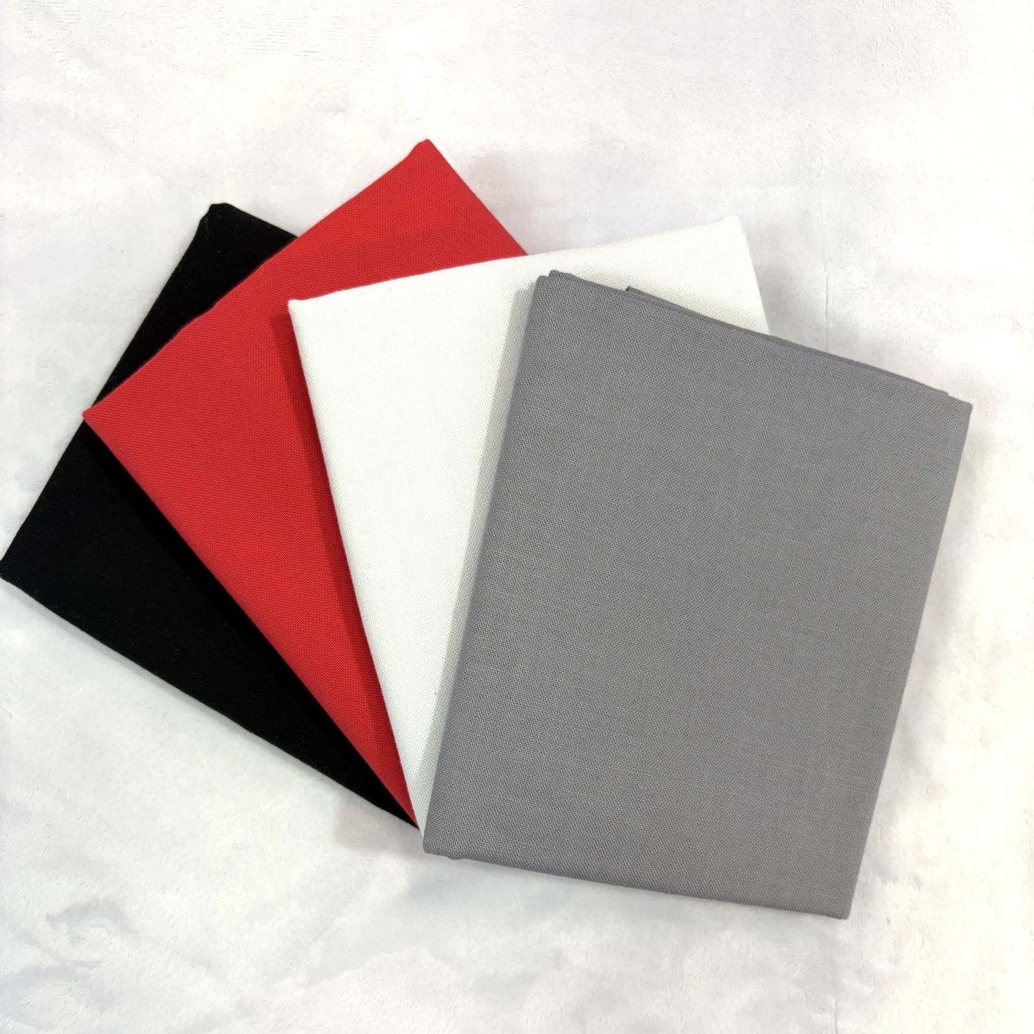 4 pc Solid Fat Quarter Bundle Red