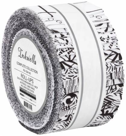 40 pc Inkwell RK 2.5" strips Robert Kaufman Quilting Cottons