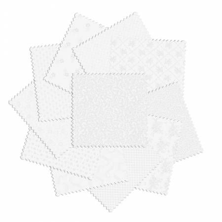 42 pc Classic Keepsakes White Squares 5" squares