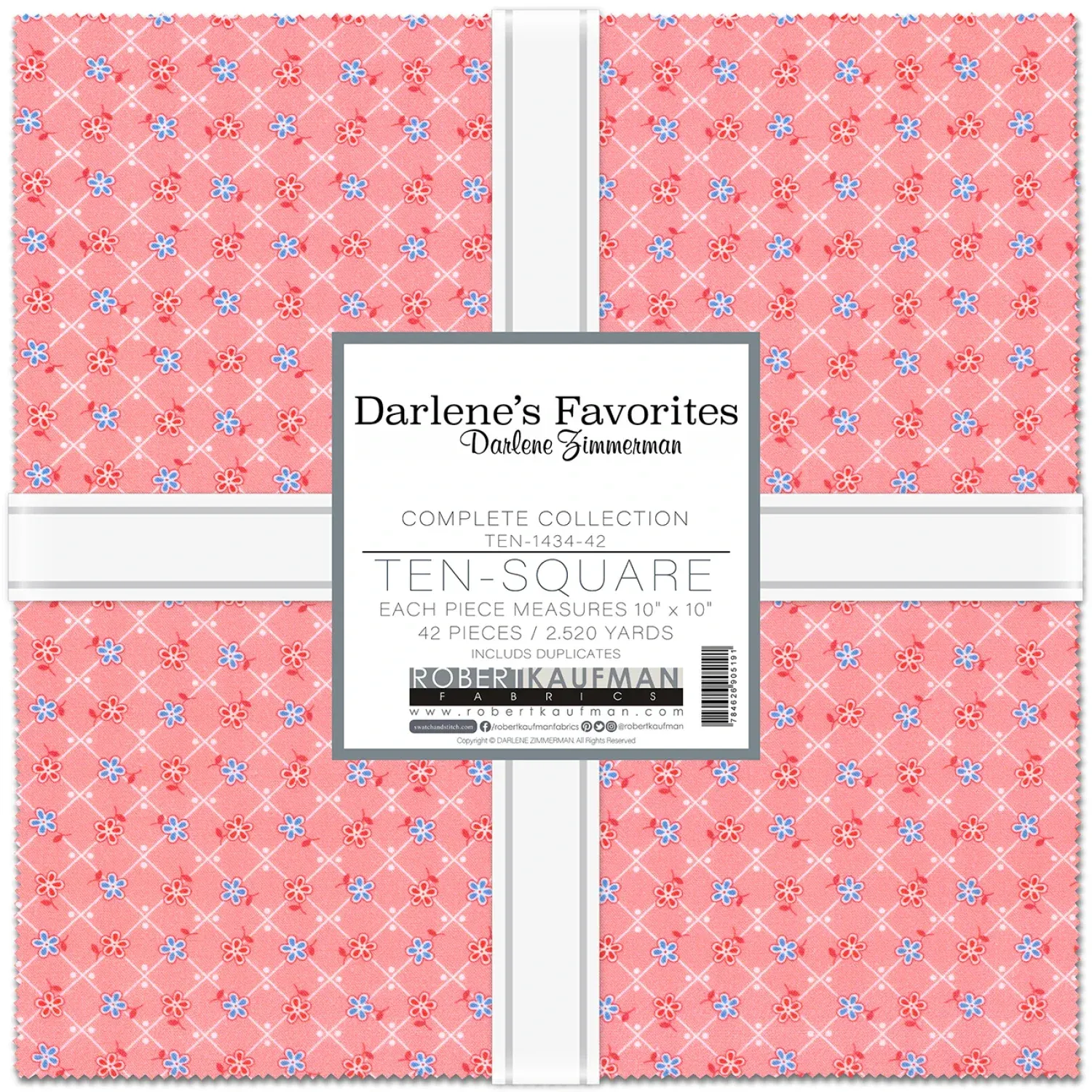 42 pc Robert Kaufman Darlene's Favorites 10" Squares Layer Cake