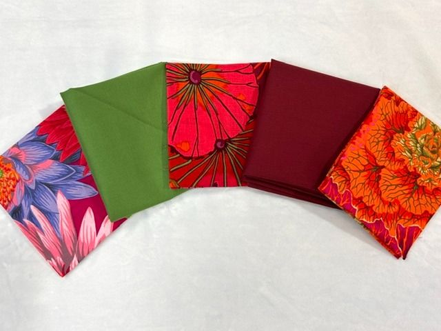 5 pc Kaffe Reds Fat Quarter Bundle #5