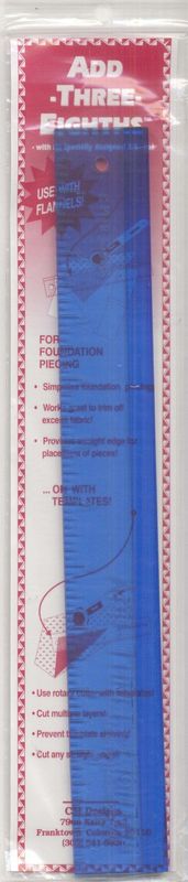 Add-Three-Eighths Blue Ruler
