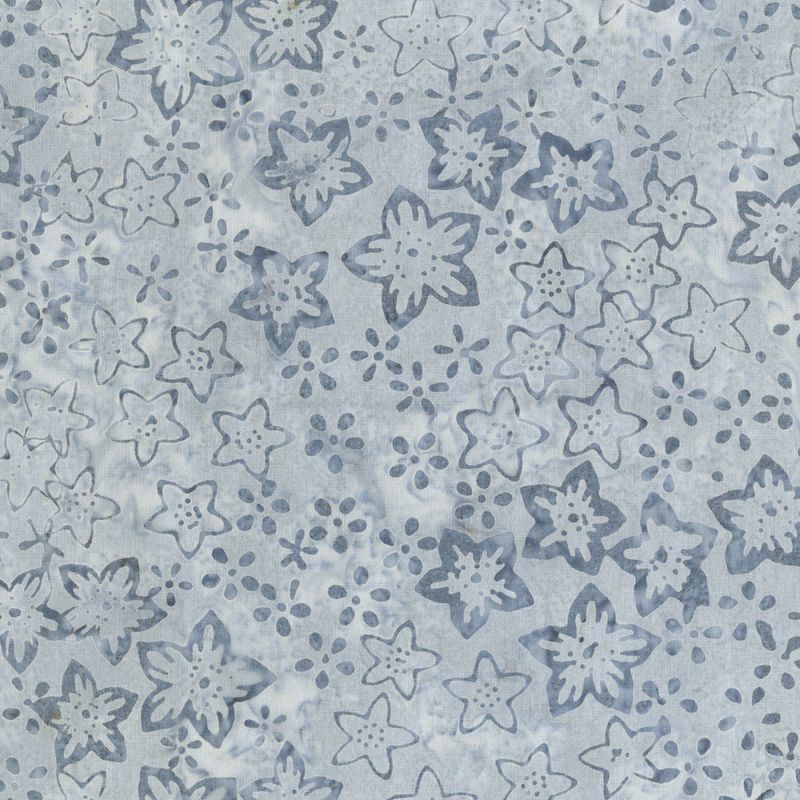 Anthology Batiks Grey Starflower