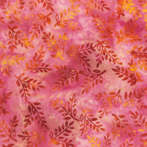 Anthology Batiks Pink Spring Blossom Twigs