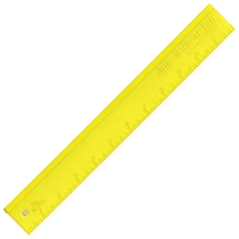 Add-A-Quarter Plus 12" ruler Yellow
