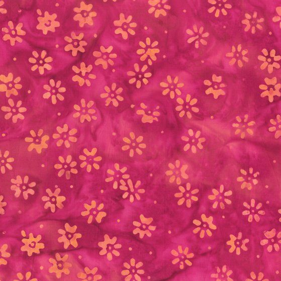 Anthology Batiks Magenta Daisy