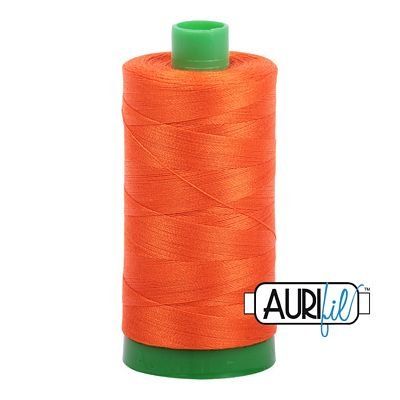 Aurifil Thread Neon Orange 40wt 1000m