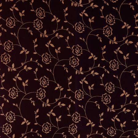Batiks Rosarium Sew Soft Rayon Black Bean Dress Weight