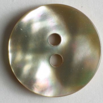 Beige Natural Pearl Button 15mm