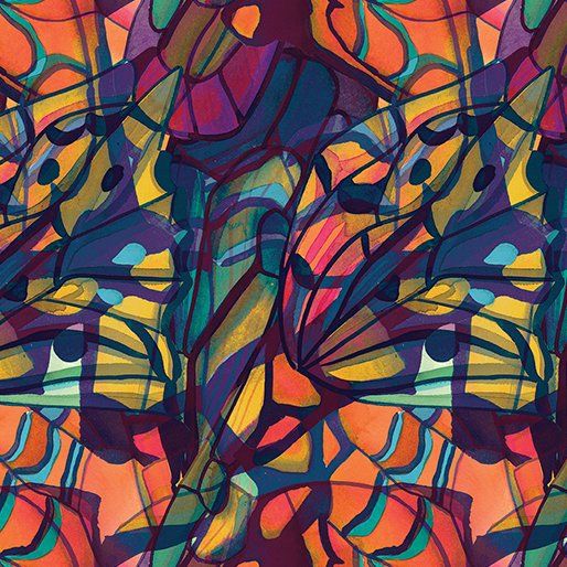 Benartex Jewel/Multi Magic Wings