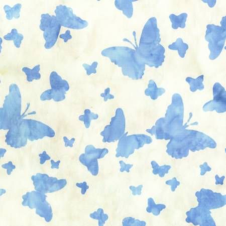 Anthology Batiks Blue Butterfly