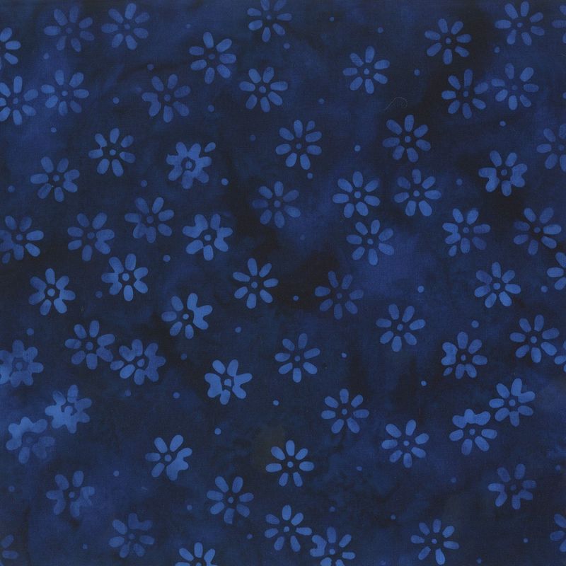 Anthology Batiks Navy Daisy