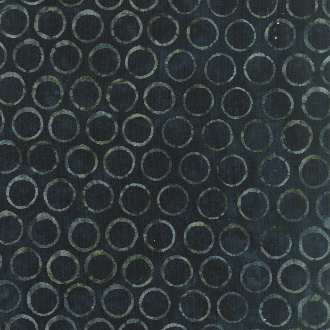 Anthology Batiks Pedestal Table Charcoal Circles