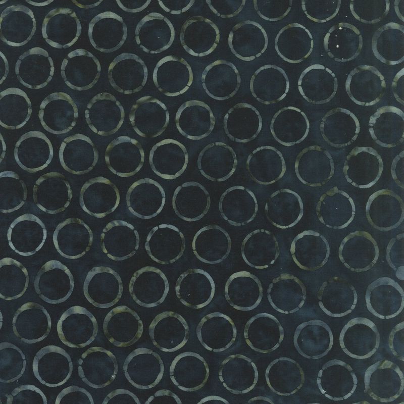 Anthology Batiks Pedestal Table Charcoal Circles