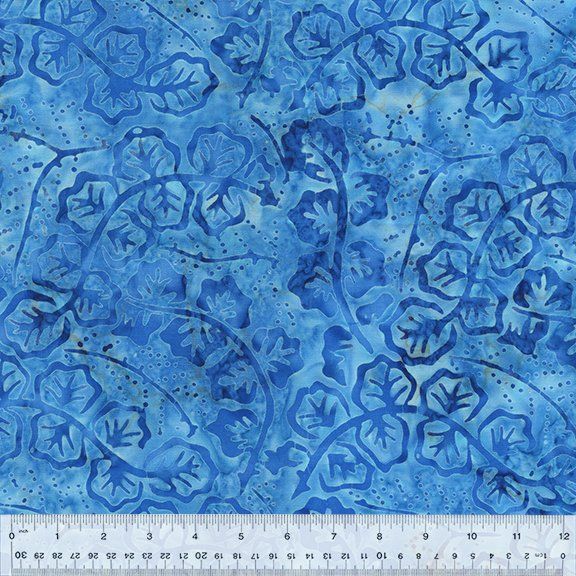 Anthology Batiks Sky Vines Moody Blue