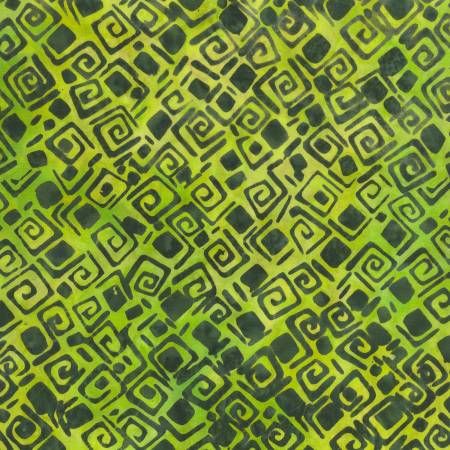Anthology Batiks Pokernit Geo Green