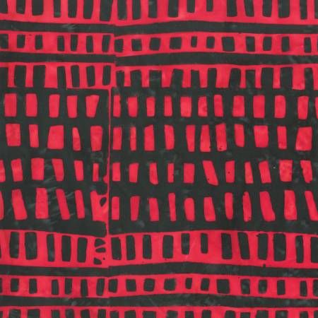 Anthology Batiks Twizzler Leaning Tower Red