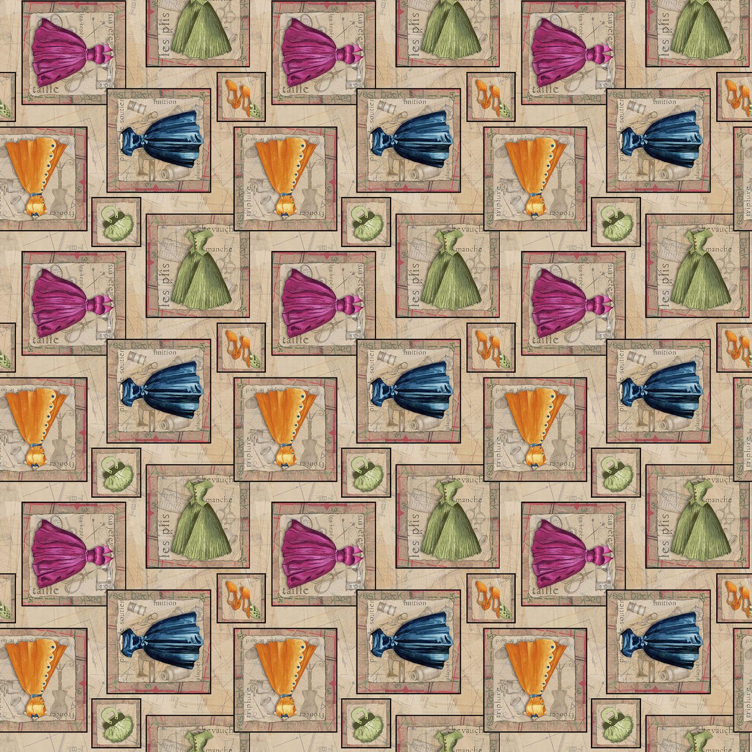 Atelier Dresses Bags and Shoes Tan Blank Quilting CLEARANCE