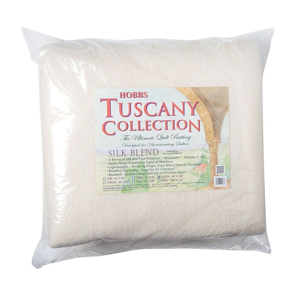 Batting Throw Size 90% Silk 10% Poly 60"x60" Tuscany