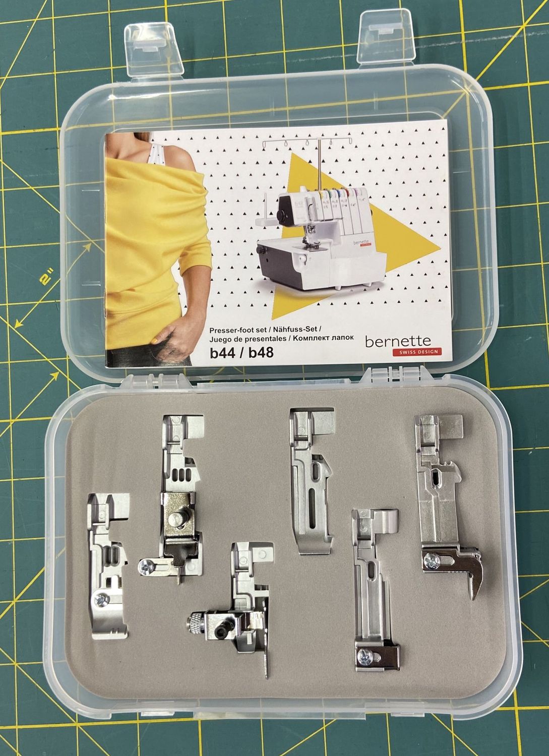 Bernette B44/48 Presser Foot 6 pc Set Coverstitch