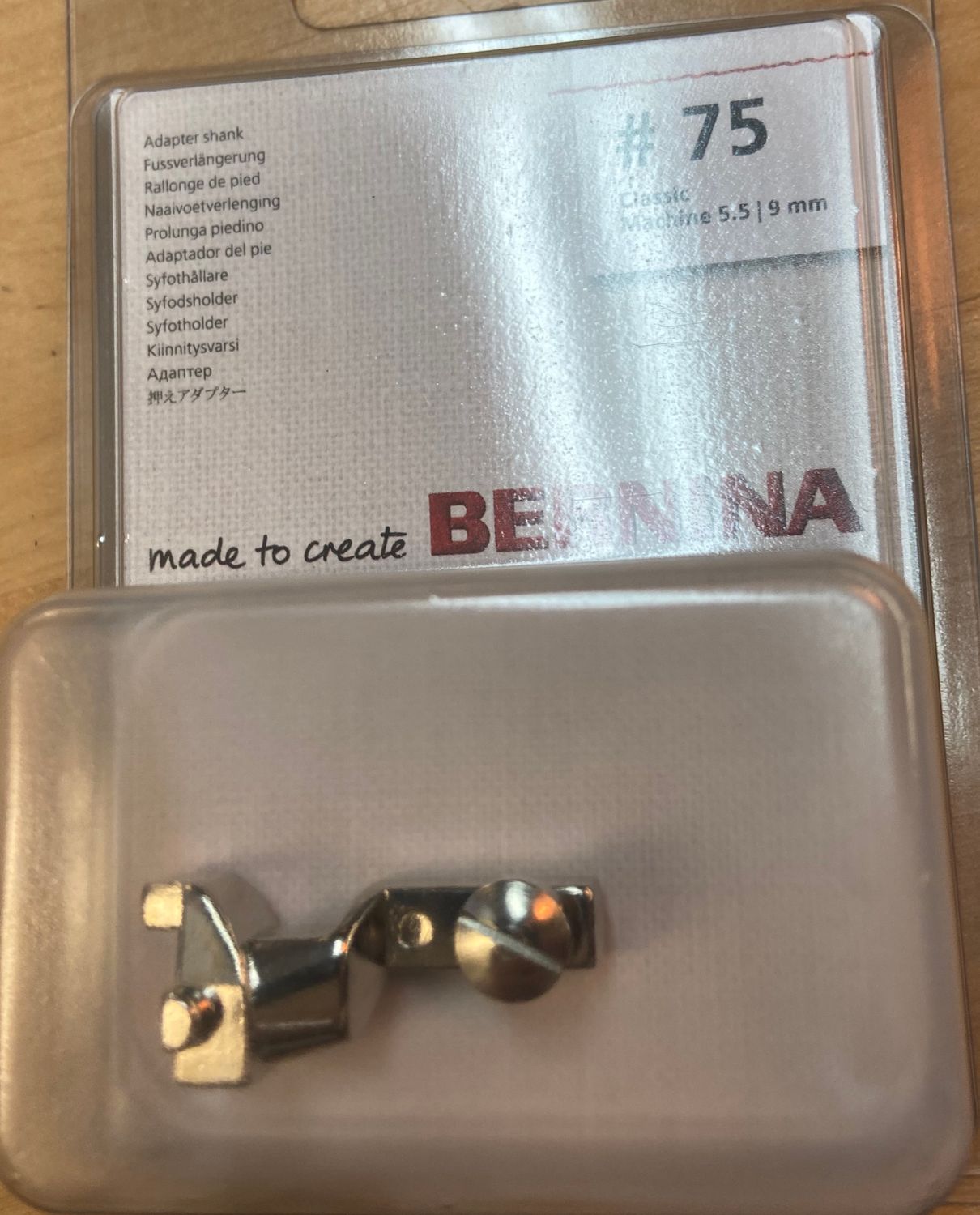 BERNINA #75 Class Adapter Low Shank Legacy AVAILABLE FOR ORDER