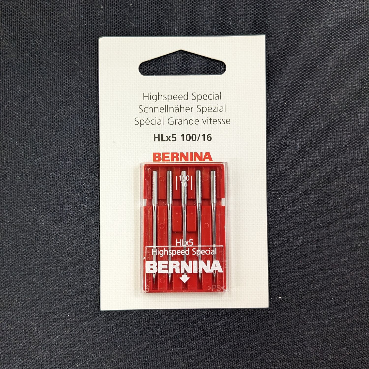 BERNINA High Speed Special Needle HLx5 100/16 5pk for the Bernette B08