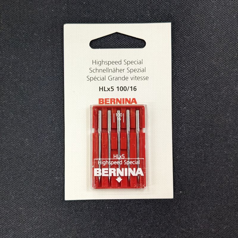 BERNINA High Speed Special Needle HLx5 100/16 5pk for the Bernette B08