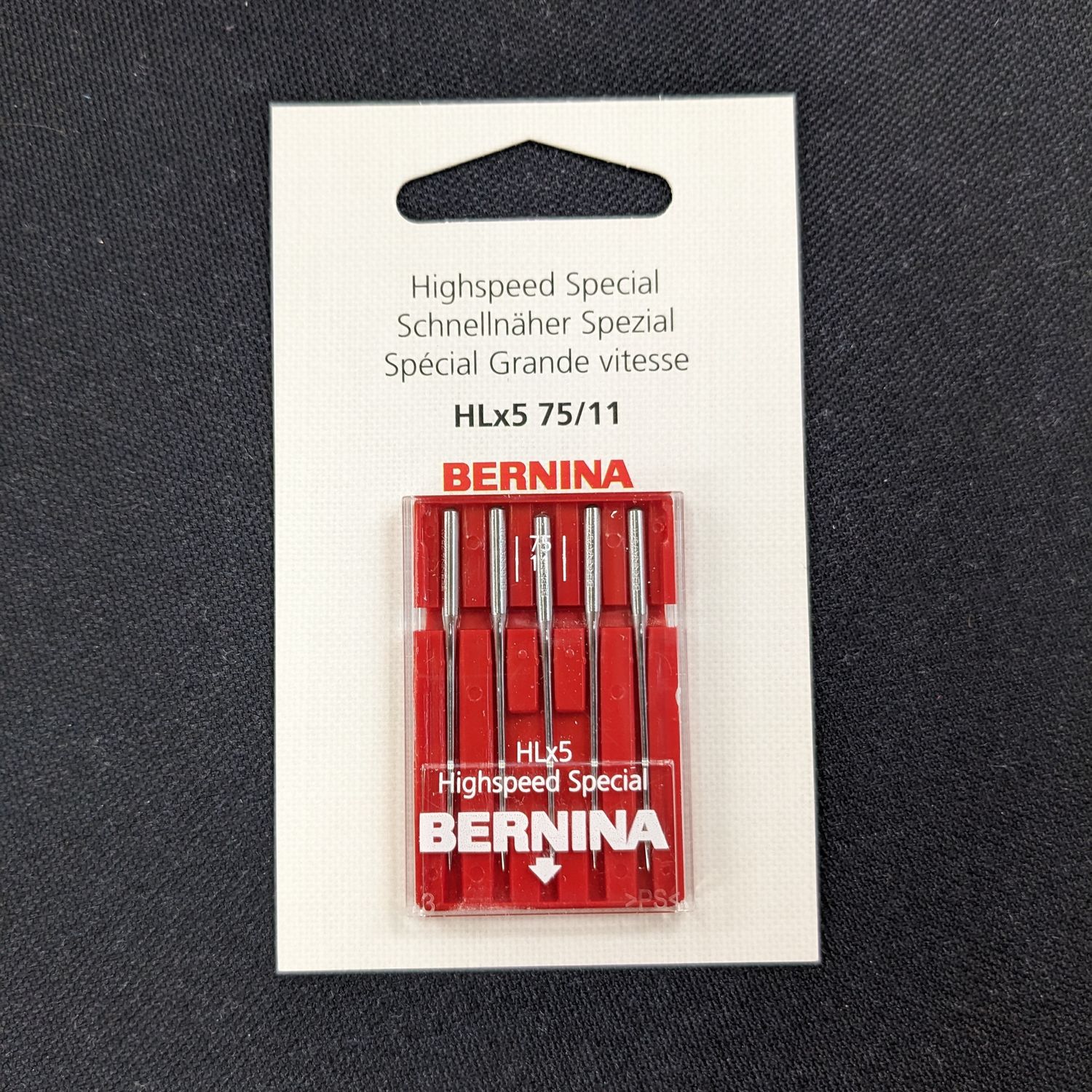 BERNINA High Speed Special Needle HLx5 75/11 5pk for the Bernette B08