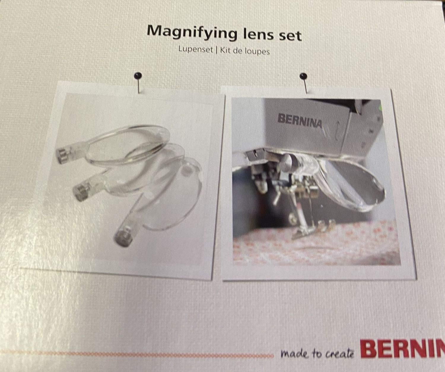 BERNINA Magnifying Glass 3 lens set